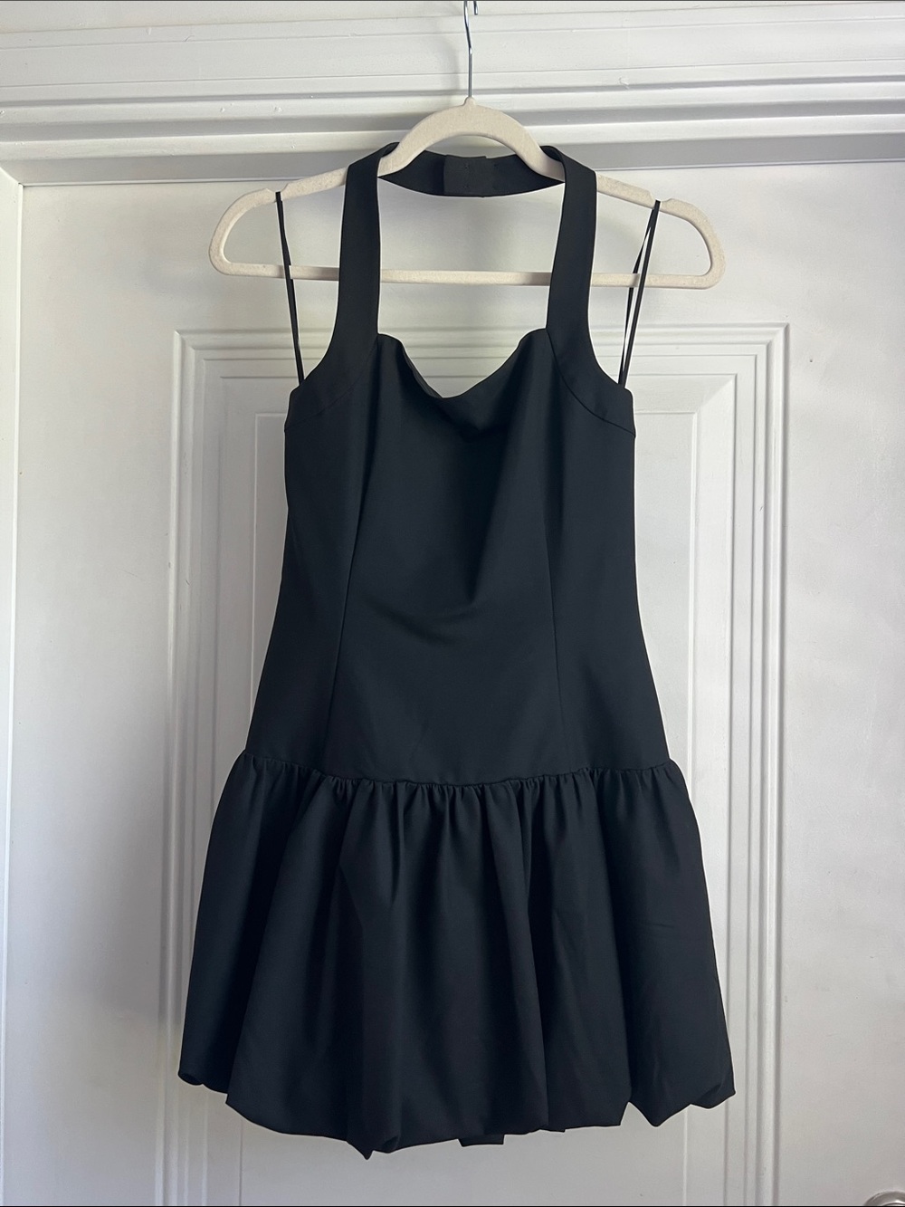 Aritzia Black Sleeveless Drop-Waist Mini Dress